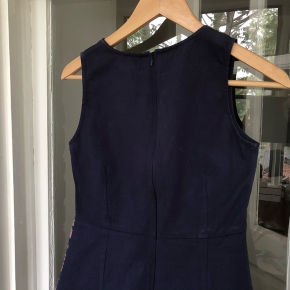 Houndstooth pattern color block dresss - Picture 5 of 8